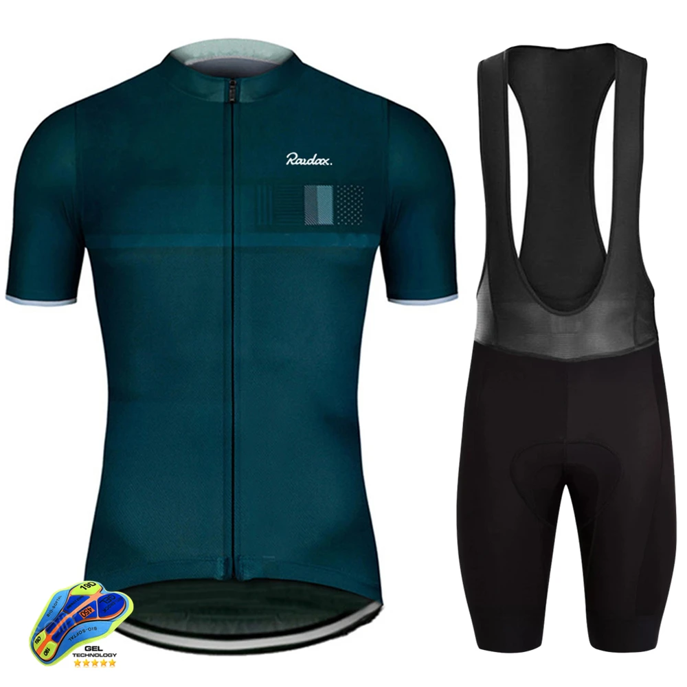 Raudax Cycling Sets cycling jersey cycling suit cycling jersey set Summer Bicycle Clothing Breathable Mountain Cycling Clothes Suits Ropa Ciclismo Verano Triathlon Jersey