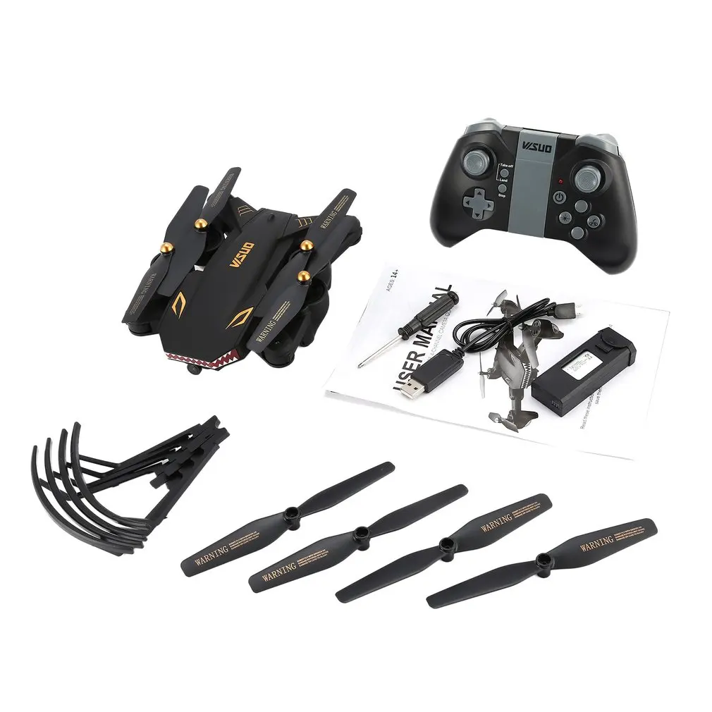 

RC Drone XS809S VISUO WiFi FPV Wide Angle 720P Camera Altitude Hold Foldable Headless Mode One Key Return Quadcopter CW CCW