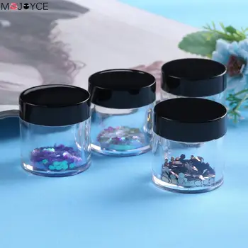 

10Pcs/Lot Clear Empty Storage Bottles Nail Art Sequins Rhinestones Beads Pot Containers 10g Makeup Cream Refillable Bottles