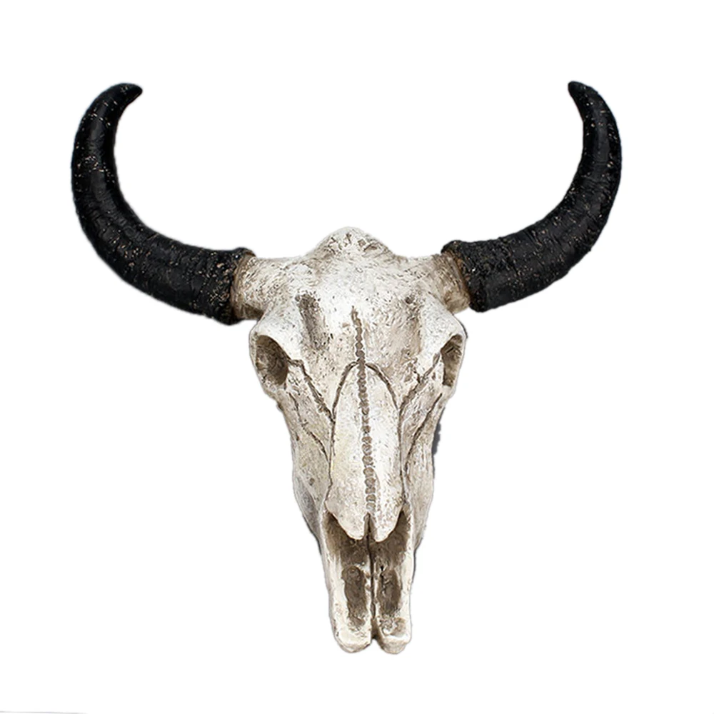 Череп голова быка скульптура длинный Рог корова настенный подвесной Longhorn Steer