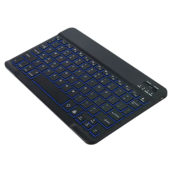 

7 Color LED Backlit Mini Wireless Bluetooth Keyboard Keypad 10 Inch for Tablet Laptop iPad Support Windows IOS Android System