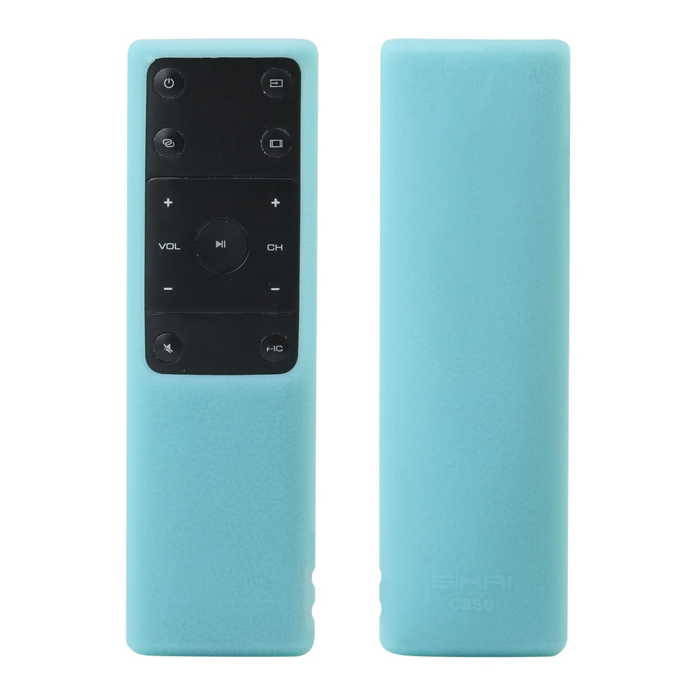 Turquoise blue Силиконовый чехол для пульта дистанционного управления SIKAI для ViZIO XRT132/XRT133, ударопрочный пульт дистанционного управления с ремешком - Цвет: Turquoise blue