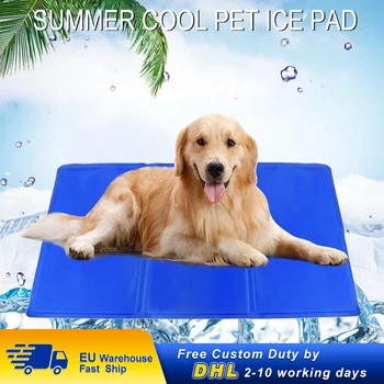 

Dog Cooling Mat Summer Ice Pad Dogs Cat Blanket Sofa Breathable Pet Dog Bed Waterproof Washable For Small Medium Large Dogs Cat