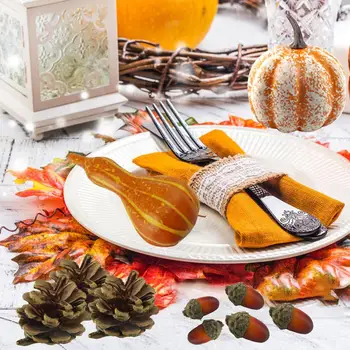 

2019 Halloween Decoration Home Pumpkin Acorn Pinecone Bottle Gourd Halloween Party Supplies Artificial Autumn Decoration Kit