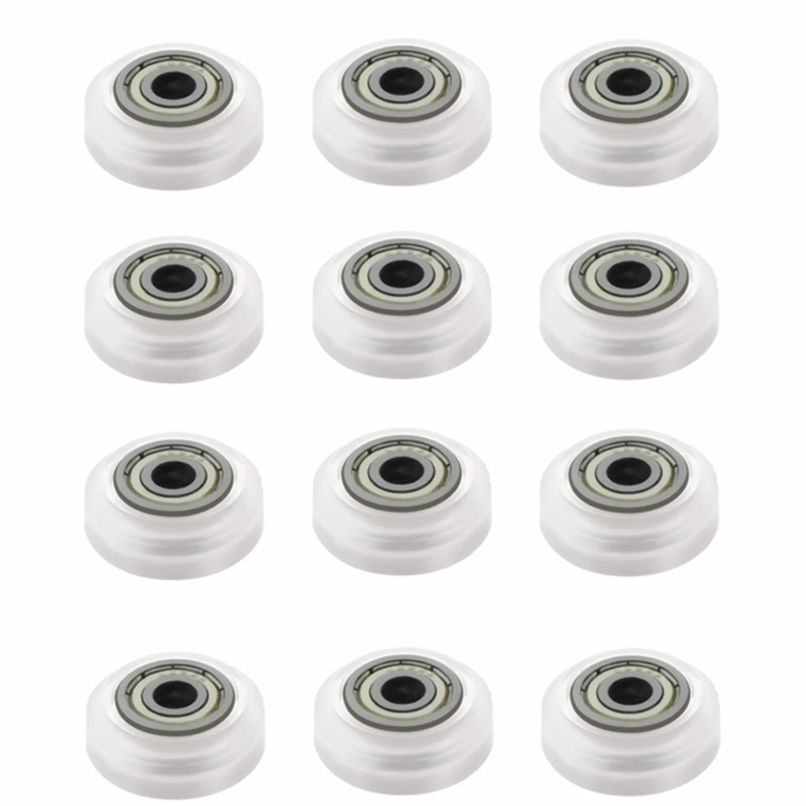 12PCS 3D Printer POM Pulley, Plastic Linear Bearing Pulley Passive Pulley, Suitable for Creature Ender 3 Series