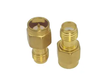 

10pcs Adapter converter Slide-on SMA male PLUG to SMA female JACK RF COAXIAL Connector