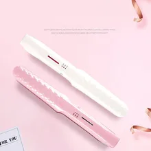 USB Перезаряжаемый 2 в 1 керамический бигуди для волос выпрямитель для волос мини портативный выпрямитель для волос Инструменты для завивки волос для путешествий