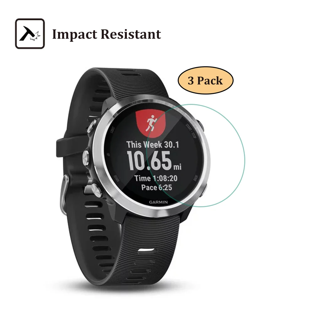 3 упаковки для Garmin Forerunner 645/645 музыка закаленное стекло экран протектор 9H 2.5D против царапин Смарт часы экран защитный