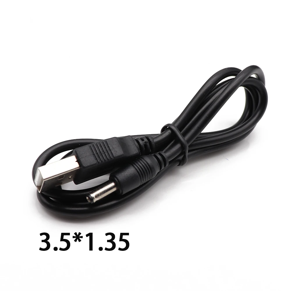 C Адаптер питания постоянного тока Вилка USB преобразует в 2,5*0,7/3,5*1,35/4,0*1,7/5,5*2,1 мм черный прямоугольный разъем с соединительным кабелем - Цвет: C