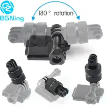 Sports Camera Accessories 360 Degree Rotating Joint Connector Bracket Tripod Mount Adapter for Gopro All Sjcam yi Action Cameras