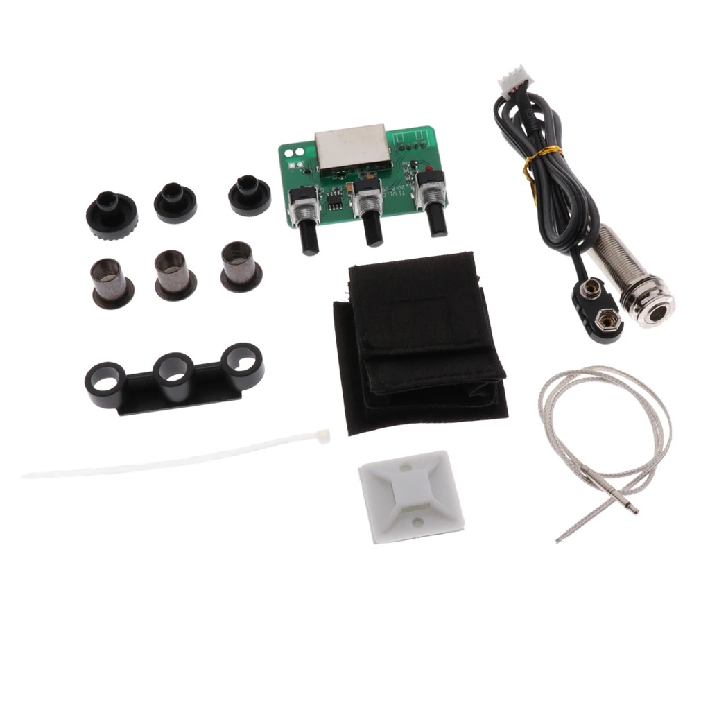 6.35mm Jack Guitar Preamp Piezo Pickup Transducer for Acoustic Classical Guitar