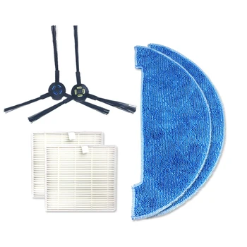 

Top Deals 1Set Filter Sponges Cleaning Brush + Side Brush Parts Mop Cloth for Chuwi Ilife V8 V8S Robotic Cleaner