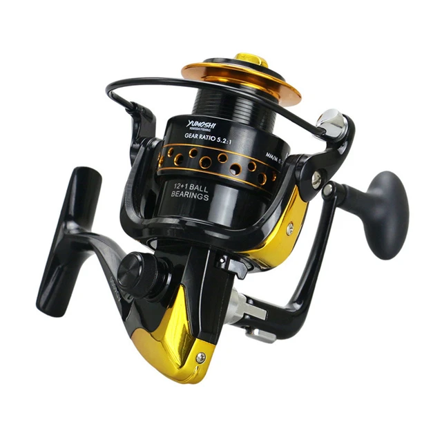 Yumoshi 4000 12+1 ball bearing 5.5:1 Metal Fishing Reel Carp Reel Feeder  Metal Spinning Fishing Reels For Shimano Fishing Wheel - AliExpress