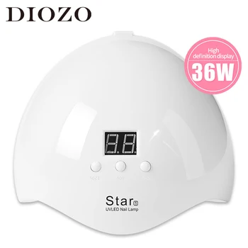

DIOZO 36W Nail Dryer For Gel Polish Nail Lamp UV Lamps Led Lamp For Nails 60s/120s Timing Manicure Lamps USB Charging