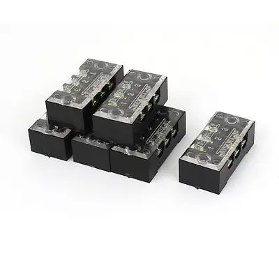 

TB-1503 600V 15A 3-Position Covered Screw Terminal Barrier Block Strip 6 Pcs