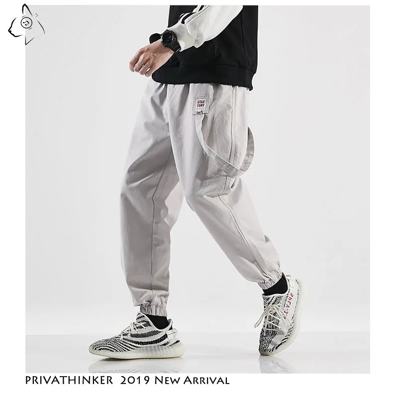 Privathinker мужские повседневные брюки карго с карманами Мужская Уличная одежда ArmyGreen джоггеры корейские свободные мужские брюки размера плюс осенние