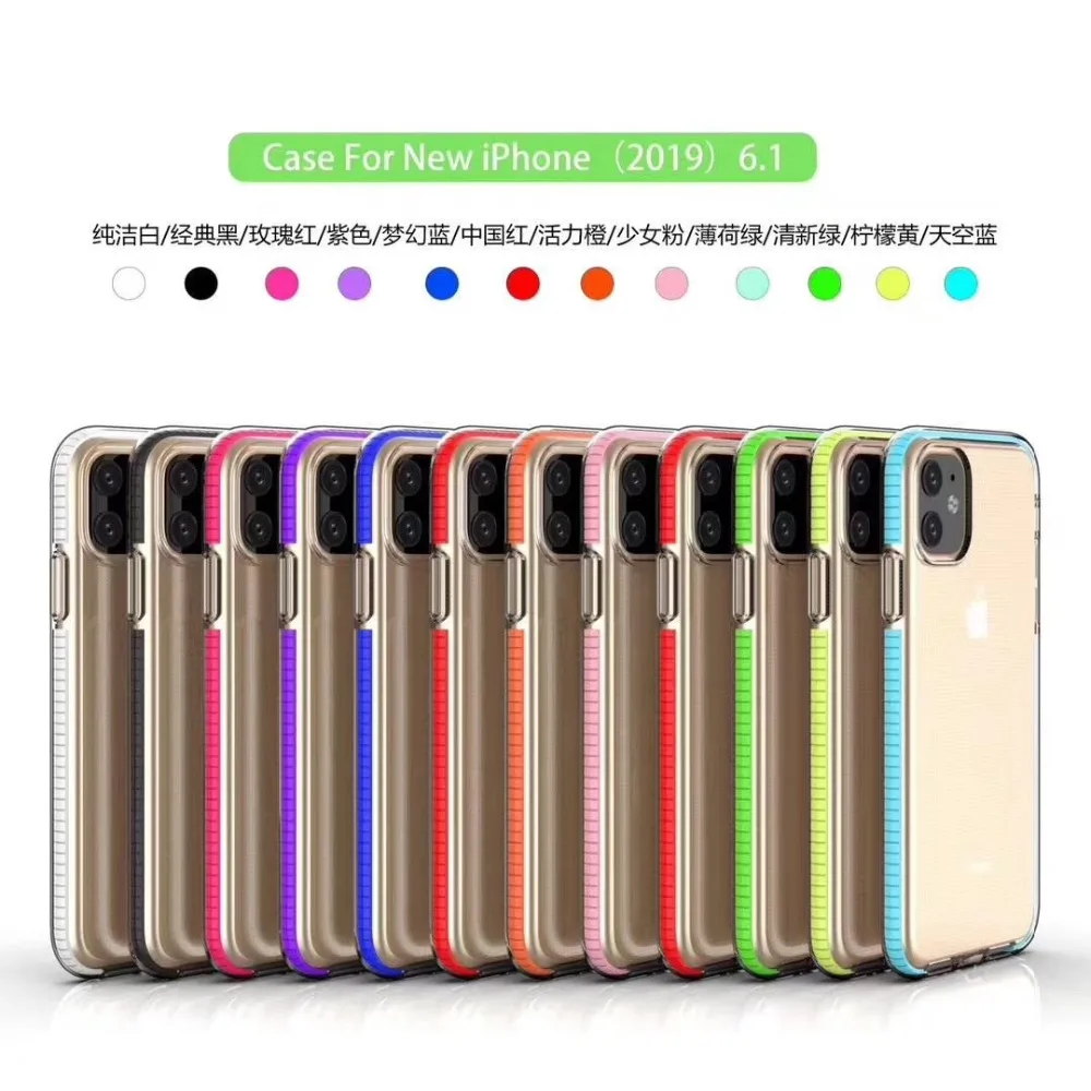 200 шт./лот противоударный мягкий ТПУ чехол для iphone 11 11Pro 11Pro Max