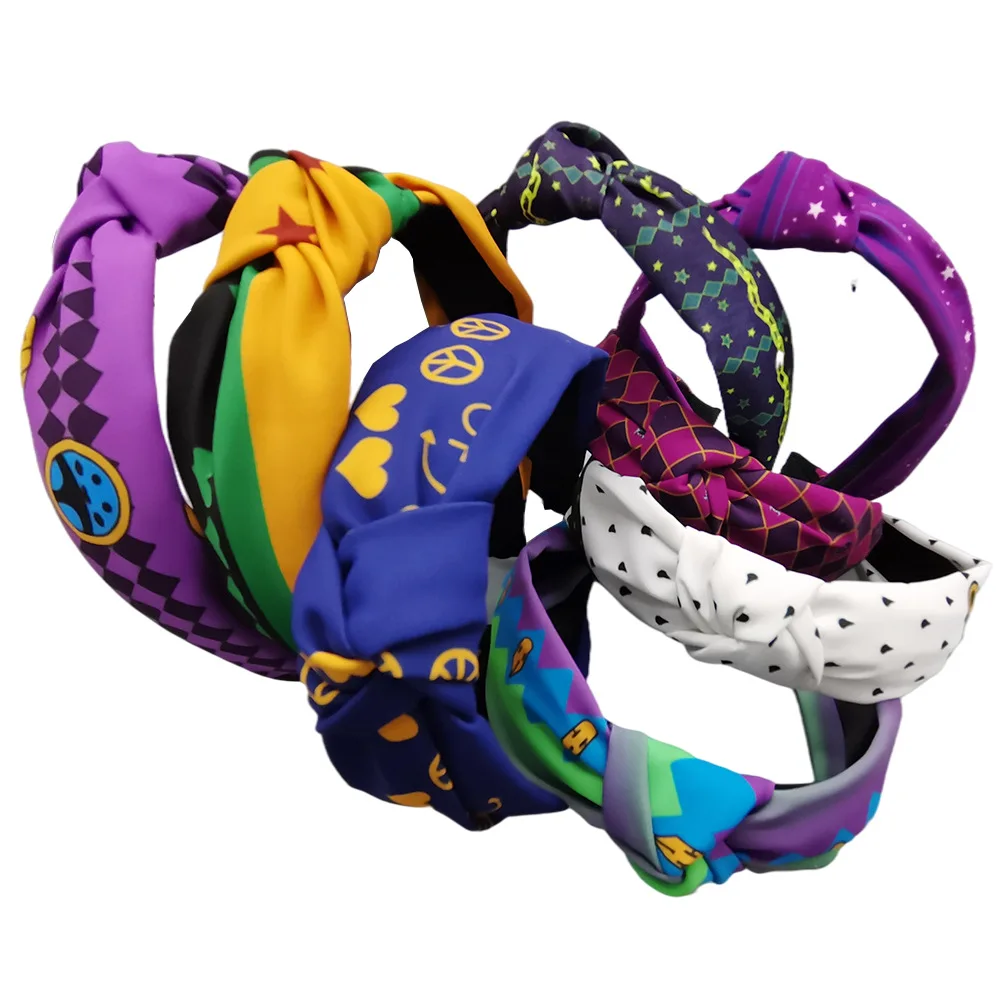 

Anime jojo bizarre adventure Cosplay Hair accessories Perimeter headwear hair hoop knotted Props Accessories