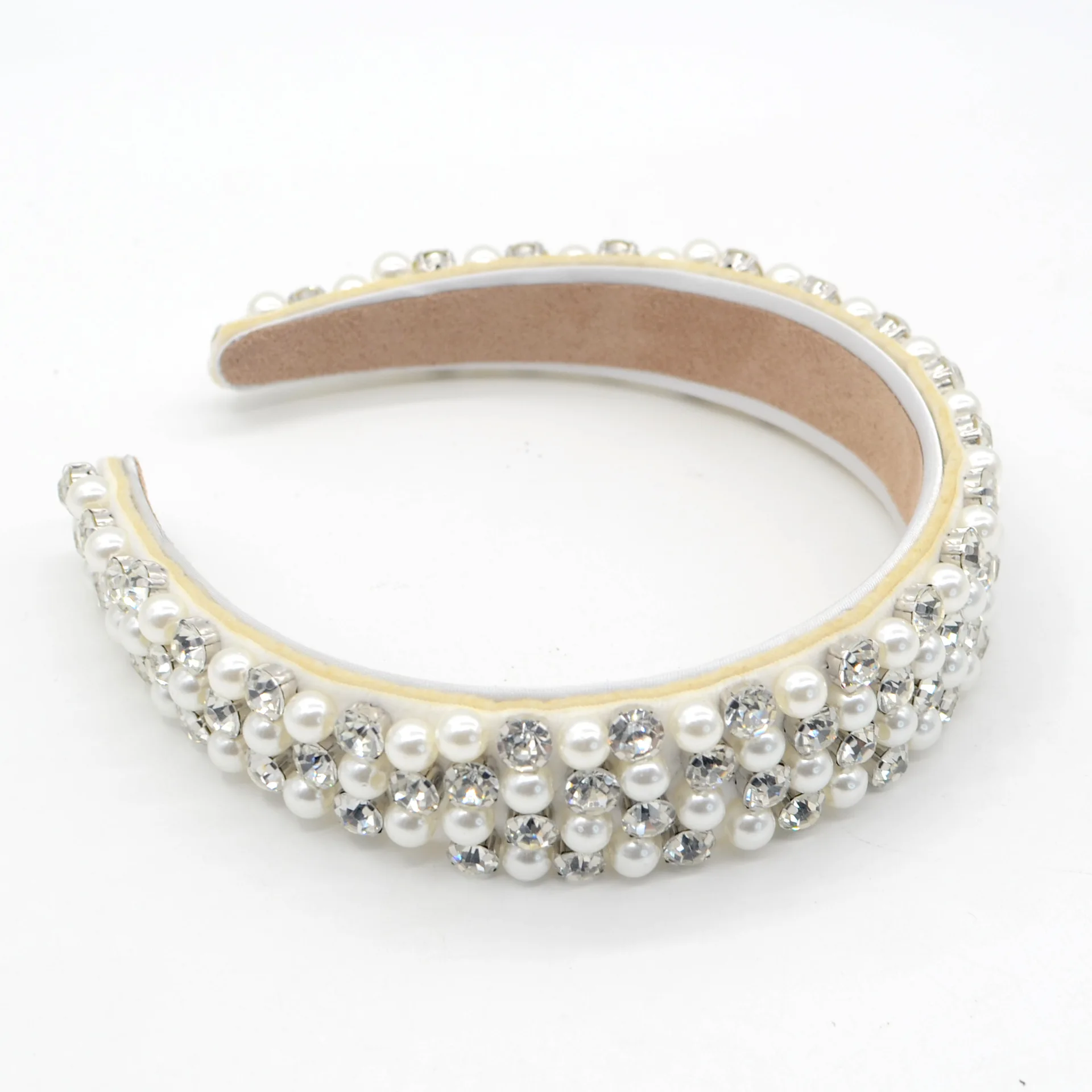 Hair Accessory Hair Headdress Bridal Headwear Hair Band Crown Baroque Women Hair Accessories Pearls Beads Headbands for Bridal Wedding