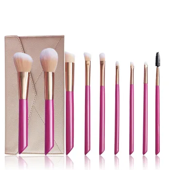 

9pcs Synthetic Private Label Professional brush make up brush set makeup Rose Gold Cosmetic Tools