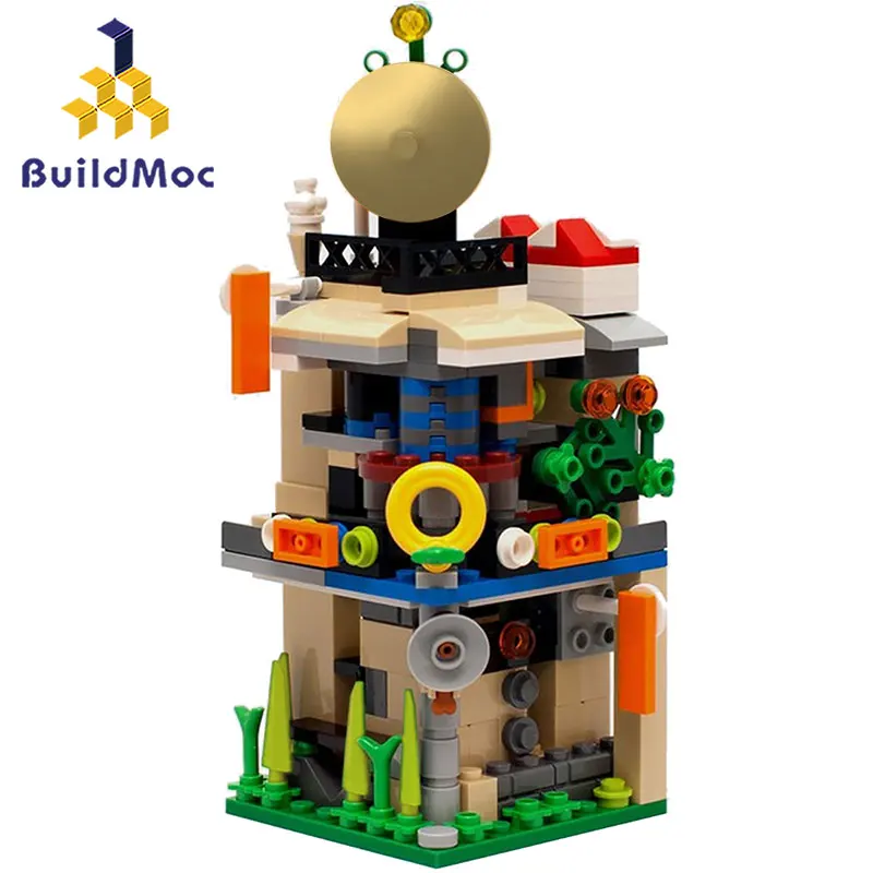 Buildmoc миниатюрные строительные блоки с изображением города кафе розничный