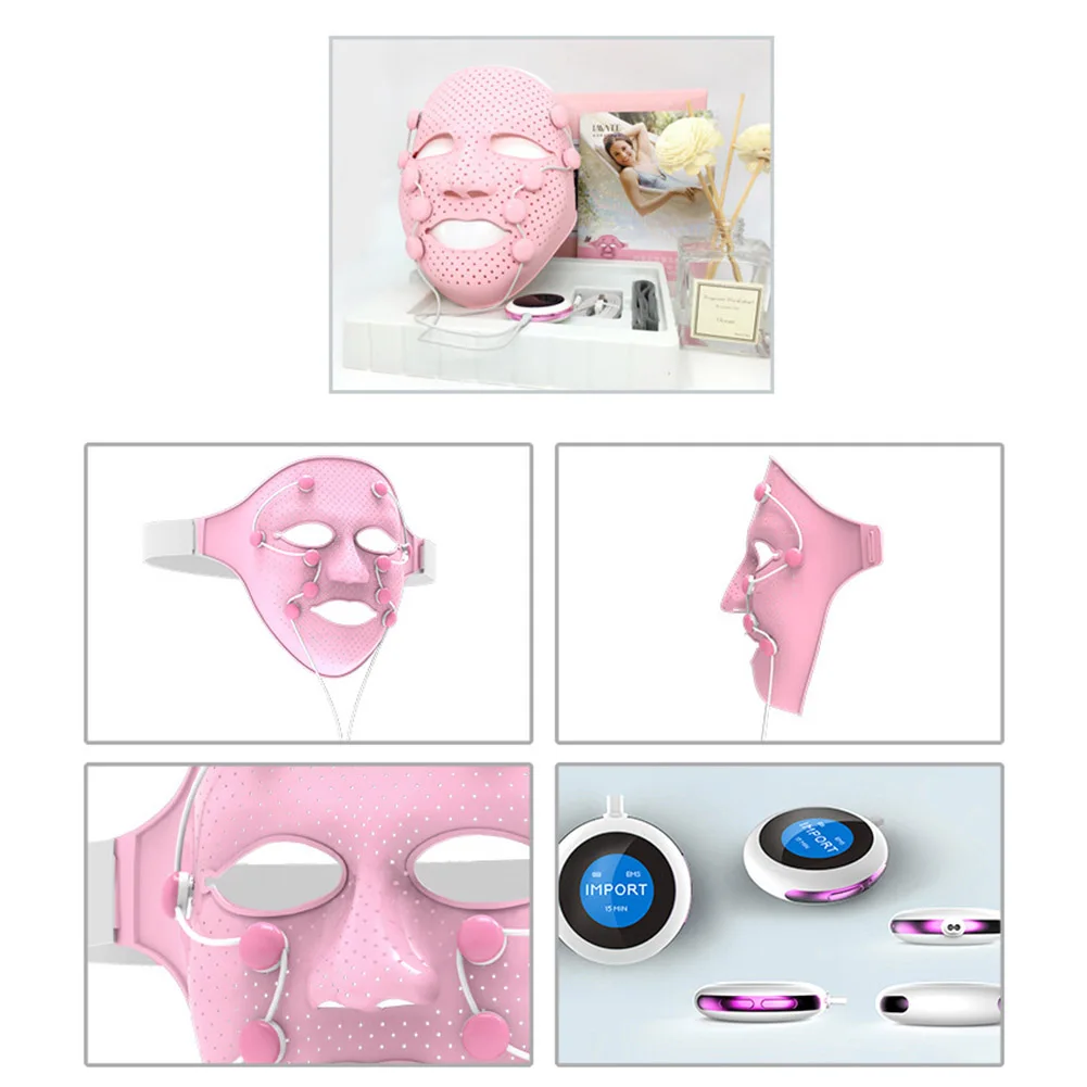 Massager da Beleza Face da Tampa Elétrica Vibração Rosto Completa Anti-rugas Face Levantamento Creme Absoption Instrumento Massageador Facial Ems 3 Cheap Utensílios de cuidado facial