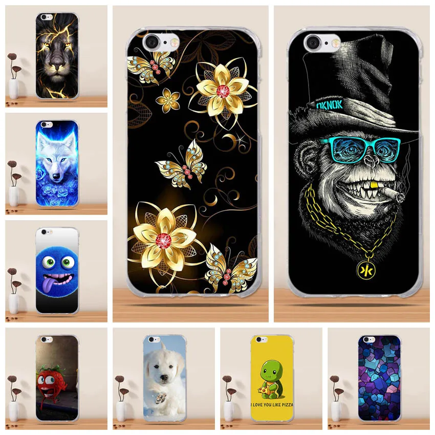 Чехол для Телефона iPhone 6 S мягкий силиконовый чехол 4 7 &quot TPU мультяшный 6s телефона