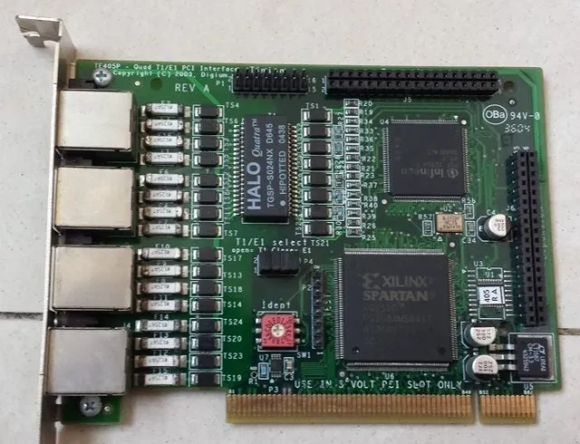 

Промышленная панель управления TE405P, 4-портовый интерфейс E1/T1 PCI