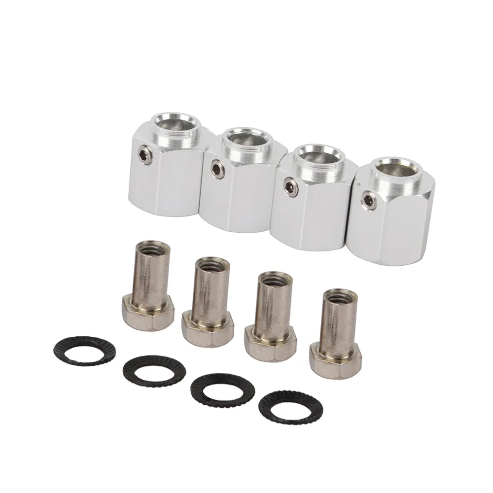 4pcs Metal TRX-4 12mm Wheel Hex Hub for Traxxas TRX4 Bronco Deferder Ford G500 8/10/12mm Thinckness RC Crawler Car Parts