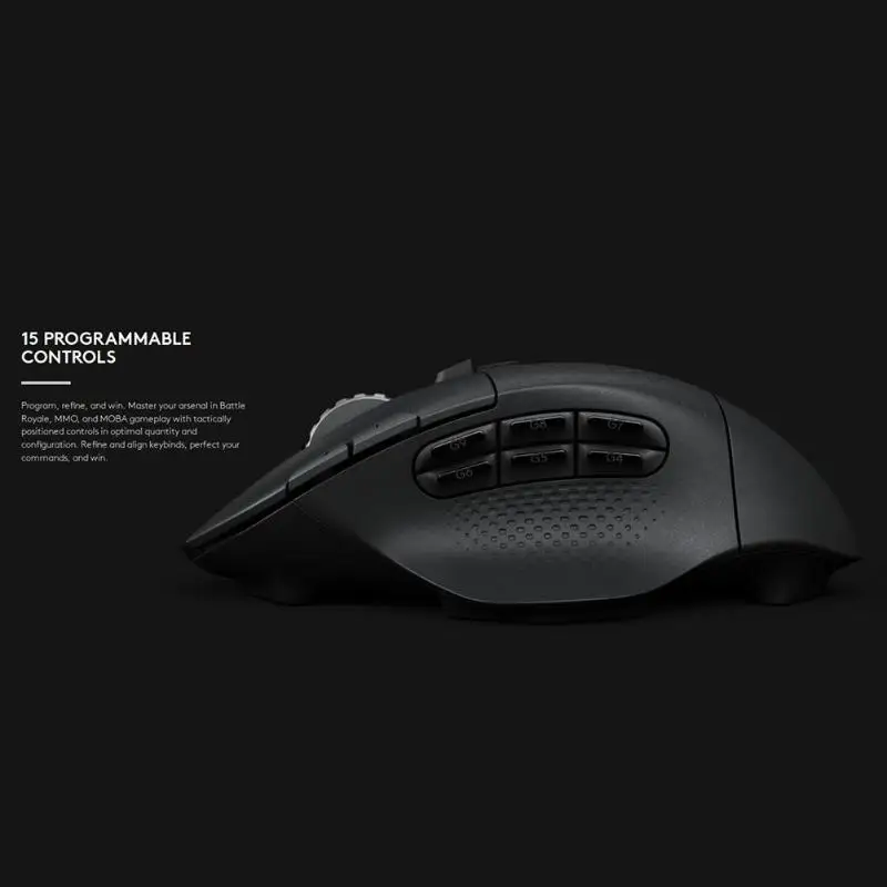 Игровая мышь с 15 программируемыми клавишами, беспроводная, Bluetooth, 16000 dpi, Регулируемая оптическая мышь, беспроводная мышь