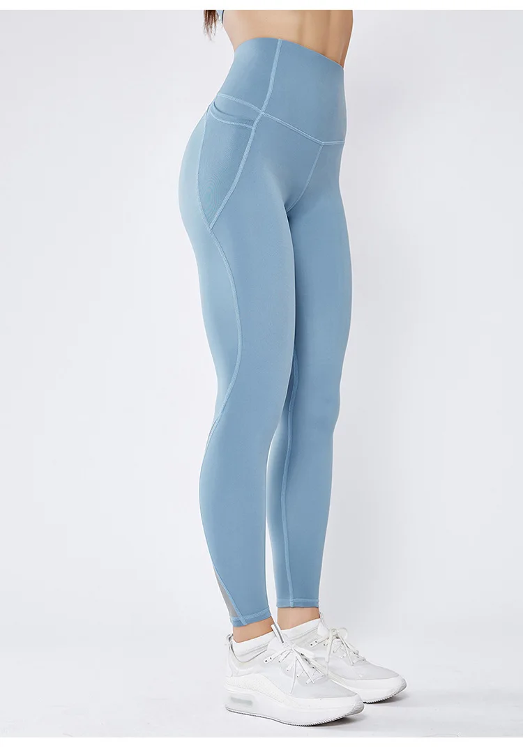 Спортивные Леггинсы для фитнеса штаны для йоги спортивная одежда эластичные леггинсы Высокая талия бег бесшовный для спорта женские брюки высокая талия