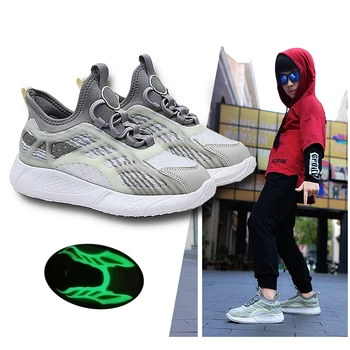 

PEAKING 2020 New Children Sneakers Luminous Shoes for Boys Kids Shoe Glow In The Dark Night Footwear Boy Casual Sneaker