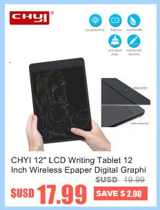 CHYI 12-дюймовый ЖК стираемый планшет для письма 12 ''цифровой блокнот для рисования электронные блокноты Беспроводная электронная доска для письма Безбумажная электронная бумага