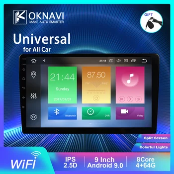 

OKNAVI Universal Car Radio Android 9 Inch Gps Octa Core Car Multimedia DVD Video Player Navigation IPS Screen Amplifier TDA7851