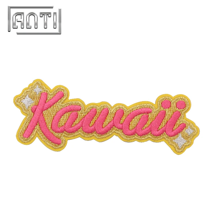 Заказная ткань вышитые Паши значки Kawaii Lgo