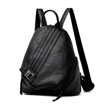 

Fashion personality backpack women bag 2019 new Korean atmospheric soft leather simple casual small backpack