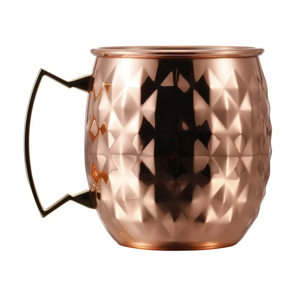 

Hammered Copper Moscow Mule Mug Beer Cup Coffee Cup Mug Copper Plated Cocktail Cup For Stainless Steel Coffee Cup