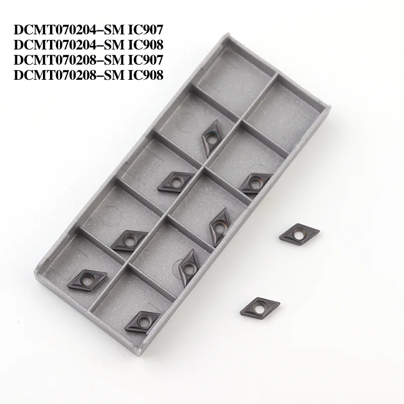 20 шт. DCMT070204 SM IC907 IC908 Оригинал Iscar твердосплавная вставка токарный станок с ЧПУ
