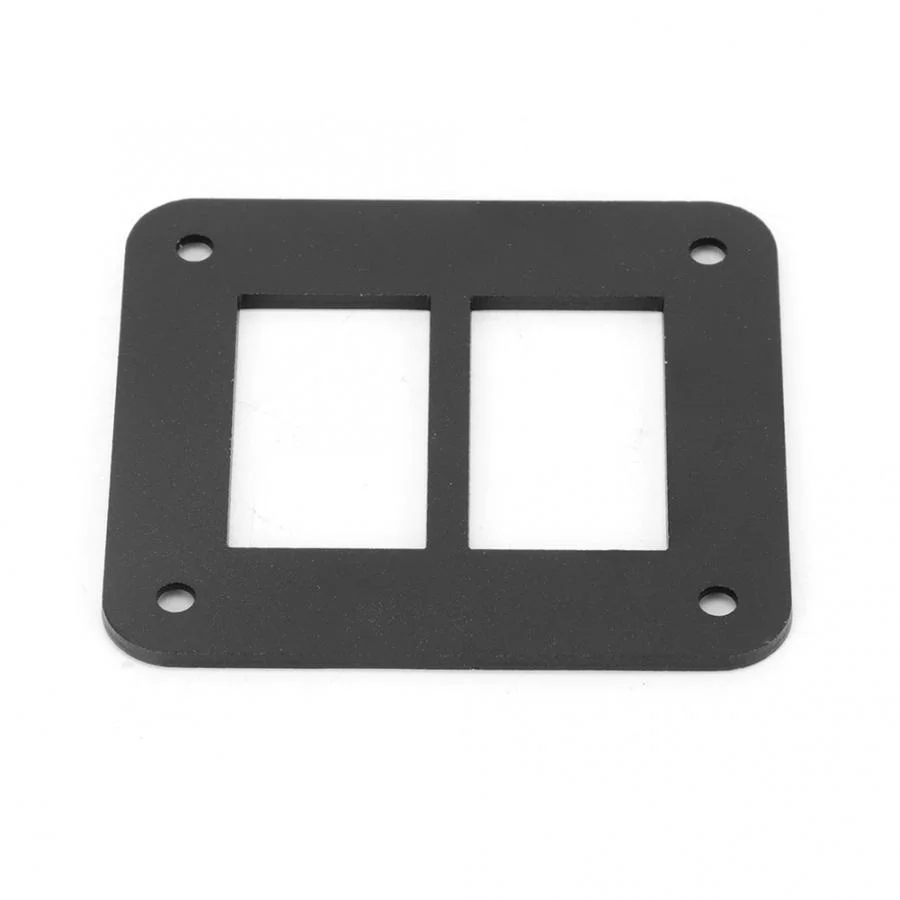 2 Way Black Aluminum Durable Car Trailer Boat Rocker Switch Panel