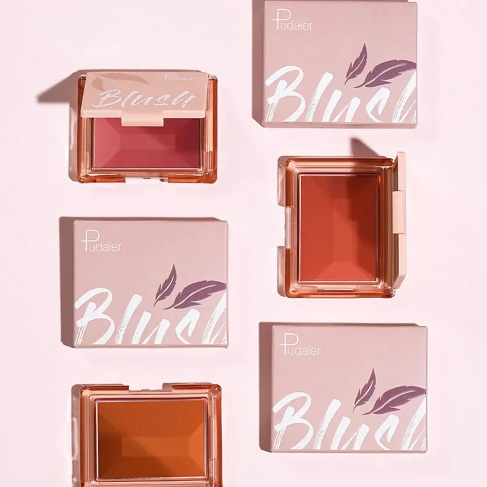 

Matte Blush Soft Mist Fine Shimmer Lasting Rouge Delicate Enhance Makeup Matte Blush Smooth Waterproof Comestic Complexion A7F4