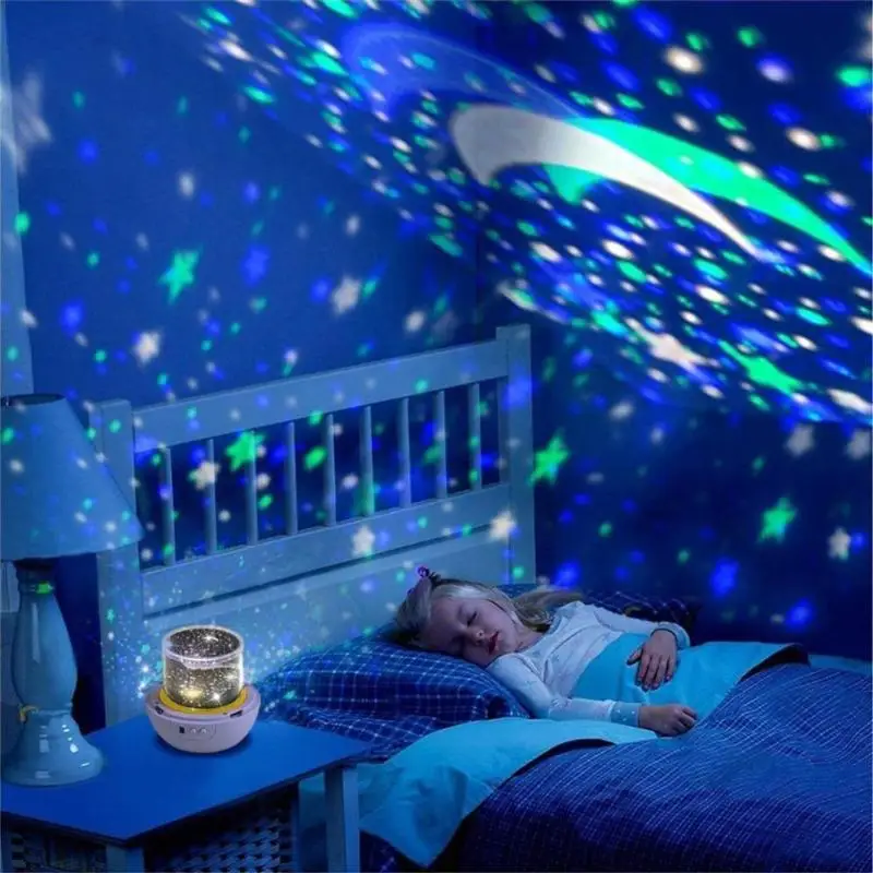 Звездное небо Проектор лампа вращающаяся Вселенная планетарий проектор ночной светодиодный планетарио casero красочный детский светильник для сна семейный d