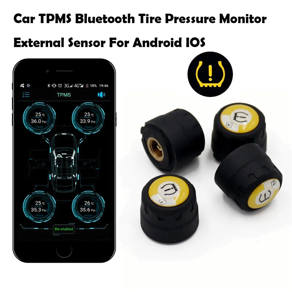 Беспроводная Bluetooth система контроля давления в шинах для мотоциклов TPMS внешние датчики сигнализация давления в шинах 0dBm Максимальное давление в шинах# BE