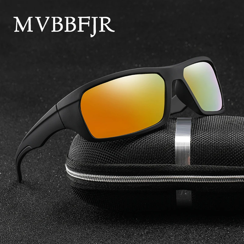 MVBBFJR Спортивные Мужские поляризационные антибликовые женские очки для вождения солнцезащитные очки уличные очки ночного видения квадратные очки UV400