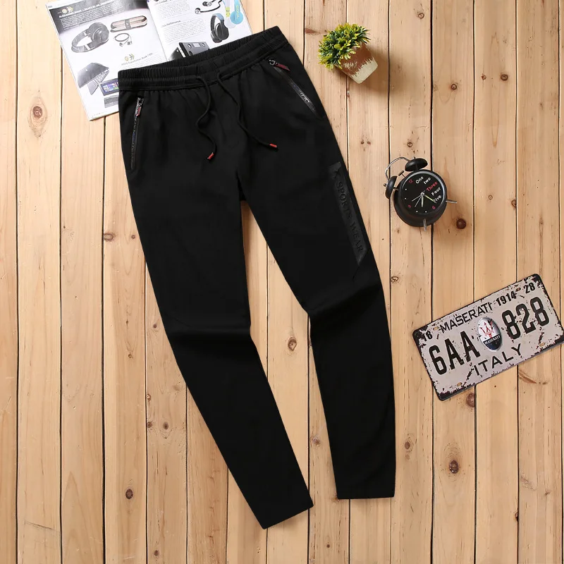 

Spring And Autumn Casual Trousers Men Trend Korean-style Straight-Cut Sweatpants Thin New Style Plus-sized Large Size Fat Sports
