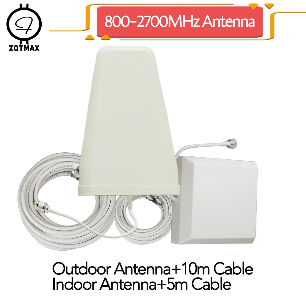 Комплект антенн ZQTMAX 2g 3g 4g для CDMA GSM DCS PCS WCDMA усилитель мобильного сигнала 1800 2100 2600