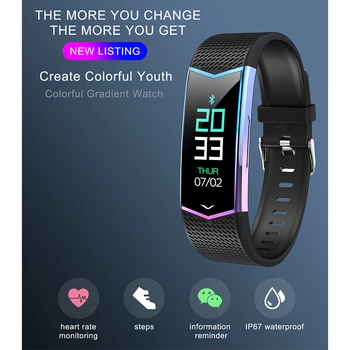 

Cost-Effective LV08 Smart Bracelet Information Reminder Activity Tracker Sports Heart Rate Monitor Men and Women Fitness Watch