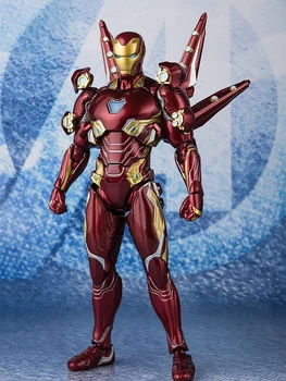 

Avengers Endgame Iron Man Figures Super Hero Ironman MK50 Nano Weapon Set2 PVC Action Figure Model Toy Doll Gift 16cm