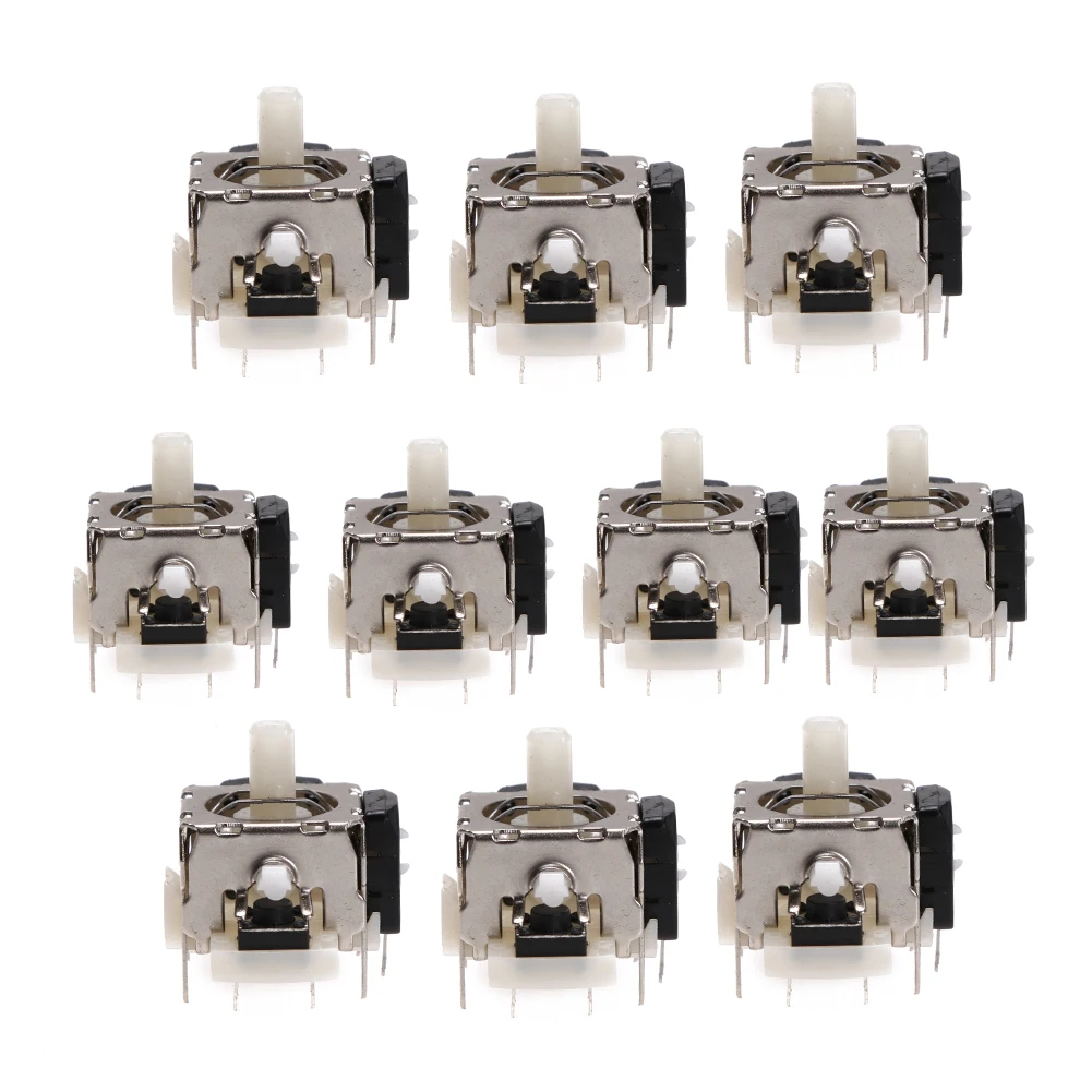 Joystick Replacement Joystick Module Gaming Controller Game Joystick Arcade Joystick 2/5/10Pcs/Pack Gamepad Replacement 3D Analog Game Stick Module Repair Parts Accessories For Xbox 360 Wireless Gaming Controller