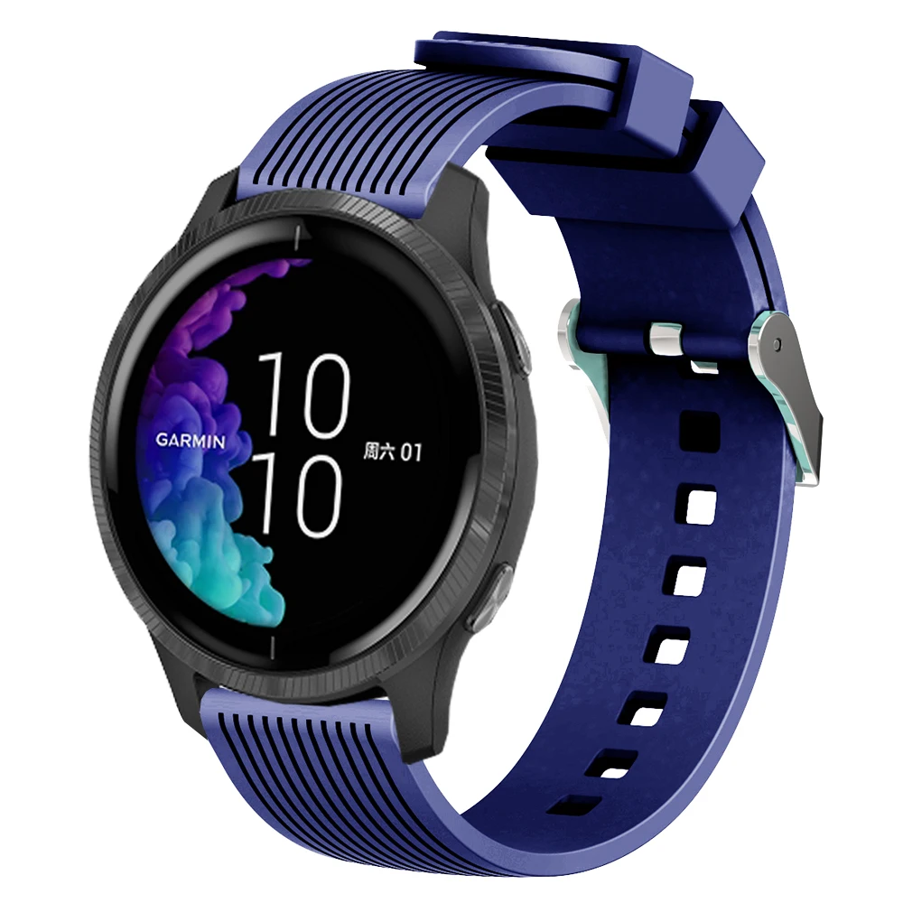 UEBN 20 мм силиконовый ремешок для Garmin Venu vivoactive 3 браслет для Garmin Move 3 Forerunner 245 сменный ремешок для часов