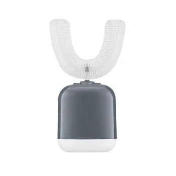 

Electric Toothbrush 360 Celsius Sonic Rechargeable Electric Tooth Brush Silicone Automatic Teeth Brush(Silver Gray)